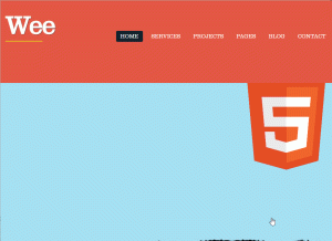 橘黄色html5科技公司网站模板