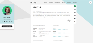 个人简历网站模板 certy