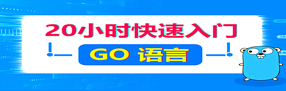 小白的福音:20小时快速入门Go语言 - 干货网-干货网