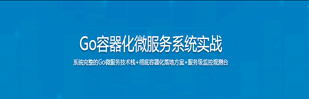 Go微服务入门到容器化实践，落地可观测的微服务电商项目【完结】 - 干货网-干货网