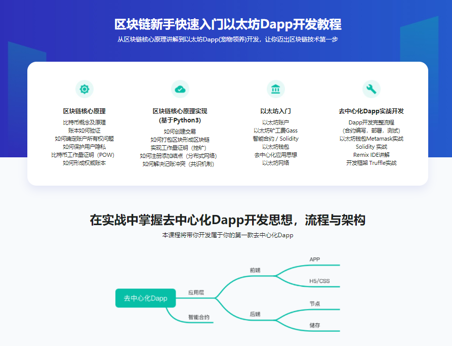 图片[1]-区块链入门与去中心化应用实战，快速入门区块链技术 - 干货网-干货网