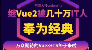 深入Vue3+TypeScript技术栈-coderwhy大神新课-干货网