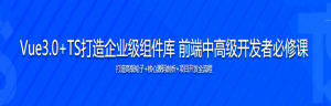 Vue3.0+TS打造企业级组件库 快速掌握Vue3企业实际应用-干货网