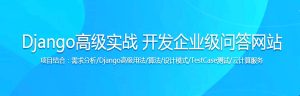 Django开发企业实战 面向就业/升职（中高级教程）-干货网