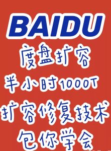 百度云网盘扩容-干货网