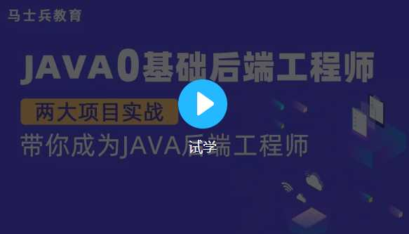 【金牌大课】马老师 Java零基础后端工程师 - 干货网-干货网