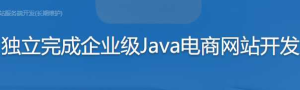 从0开始 独立完成企业级Java电商网站服务端开发(长...-干货网