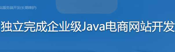 从0开始 独立完成企业级Java电商网站服务端开发(长... - 干货网-干货网