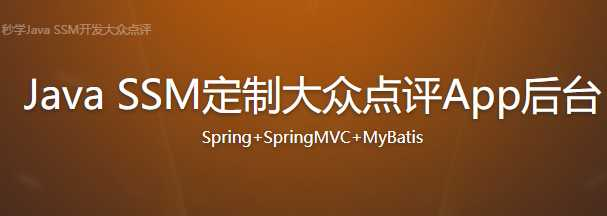 IT段子手详解MyBatis遇到Spring 秒学Java SSM开发大众点评 - 干货网-干货网
