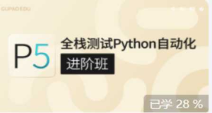 全栈测试Python自动化（进阶班）|价值7800元|-干货网