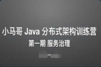 [Java架构] [特优资源] 小马哥 Java 分布式架构训练营 - 第一期 服务治理 - 干货网-干货网