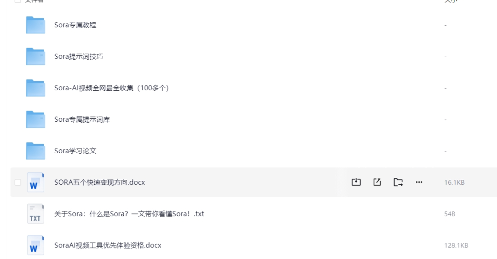 Sora资源最全合集